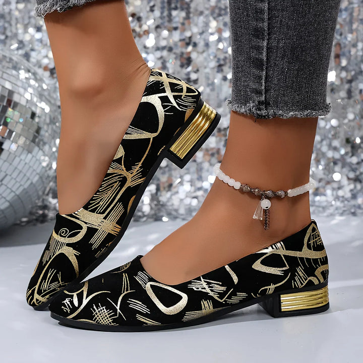 Fernandez - Sapatos de Salto Baixo Respiráveis