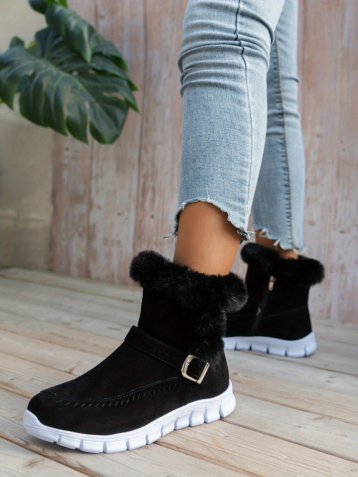 Adriany - Botas De Neve De Inverno Com Sola Grossa