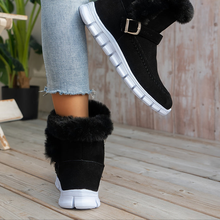 Adriany - Botas De Neve De Inverno Com Sola Grossa