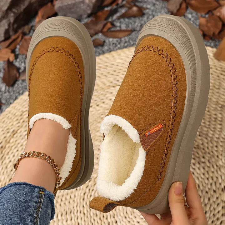 Adelya - Sapatos Elegantes Com Forro De Pele Sintética