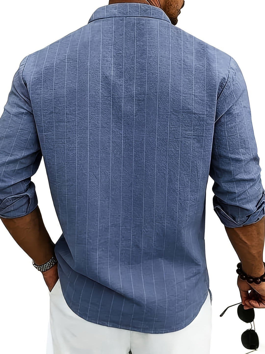 Leslie - Camisa De Linho às Riscas Elegante