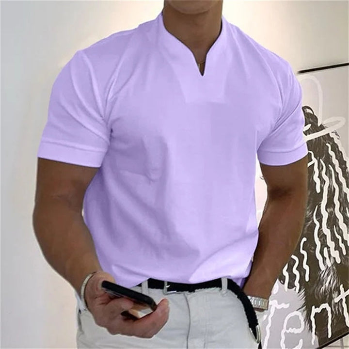 Neven - T-Camisa De Manga Curta Com Decote Em V