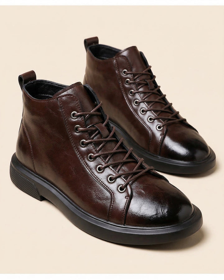 Kervens - Botas De Couro Com Atacadores