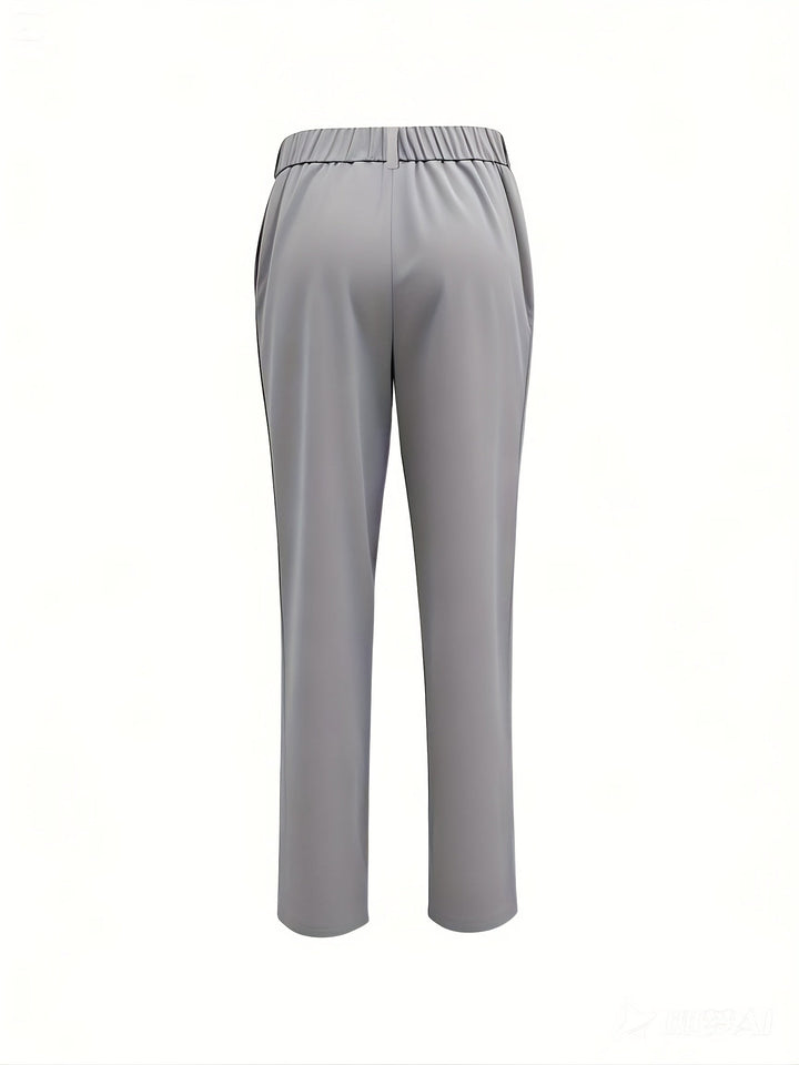 Alexey - Casual Slim Fit Pleated Pant Slant Pocket