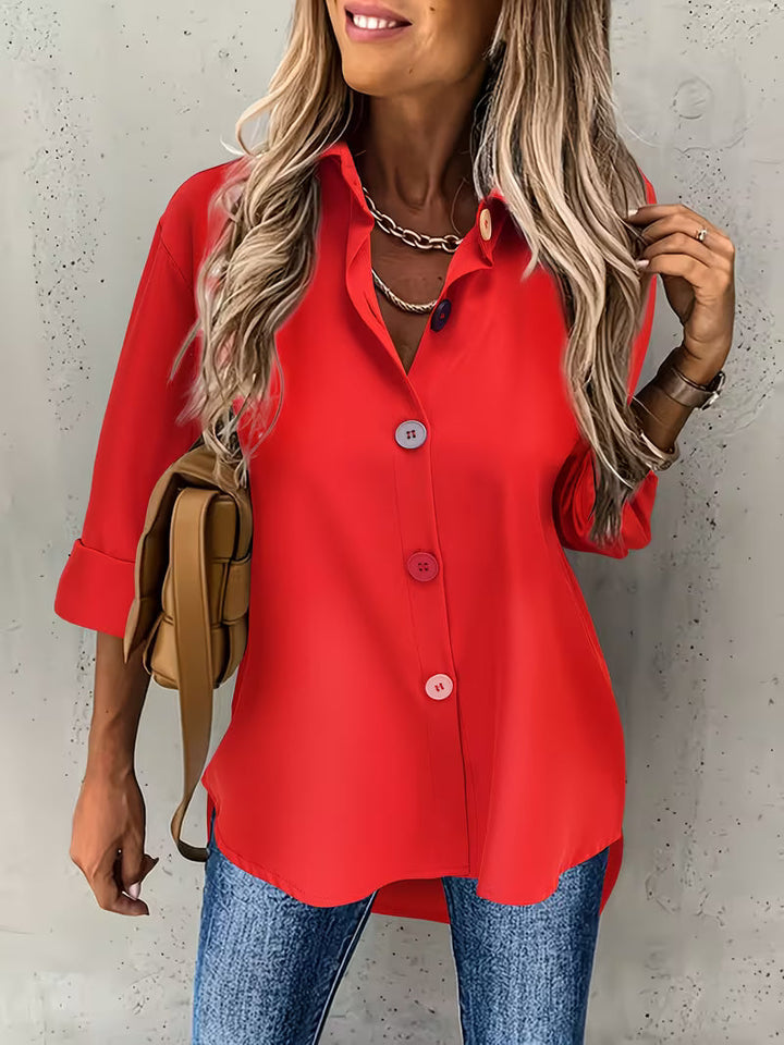 Fausta - Camisa De Manga Comprida Com Botões
