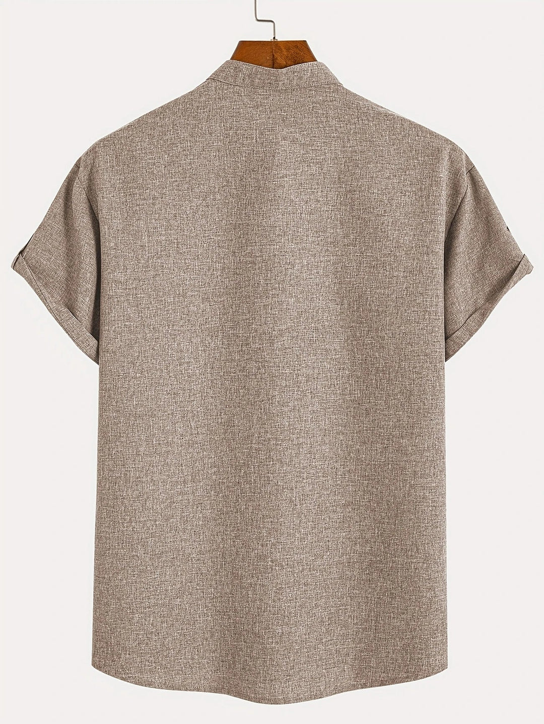 Samuelson - Camisa Elegante De Manga Curta Com Gola