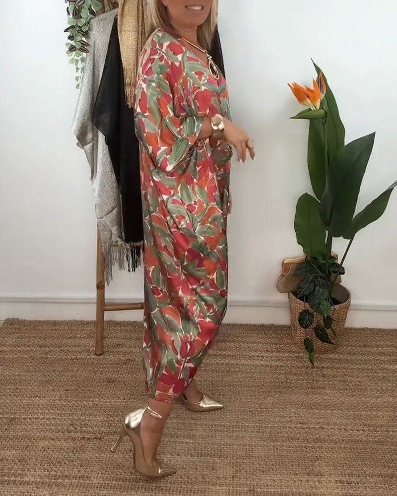 Shilisa - Vestido Com Decote Em V e Padrão Trançado