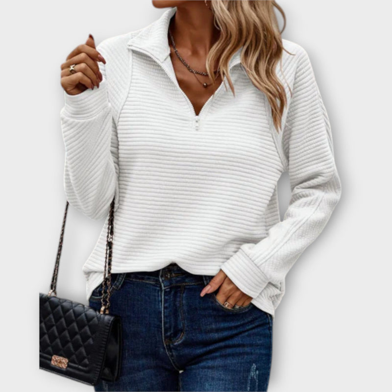 Romena - Camisola Com Gola e Fecho
