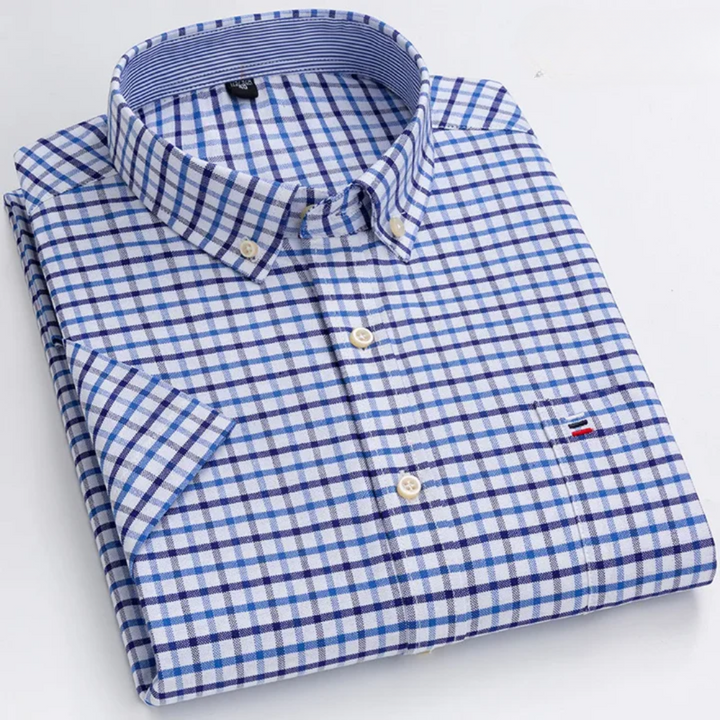 Petersen - Camisa Clássica de Algodão Com Padrão
