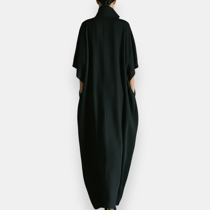Maricel - Vestido Com Gola Alta E Bolsos Laterais