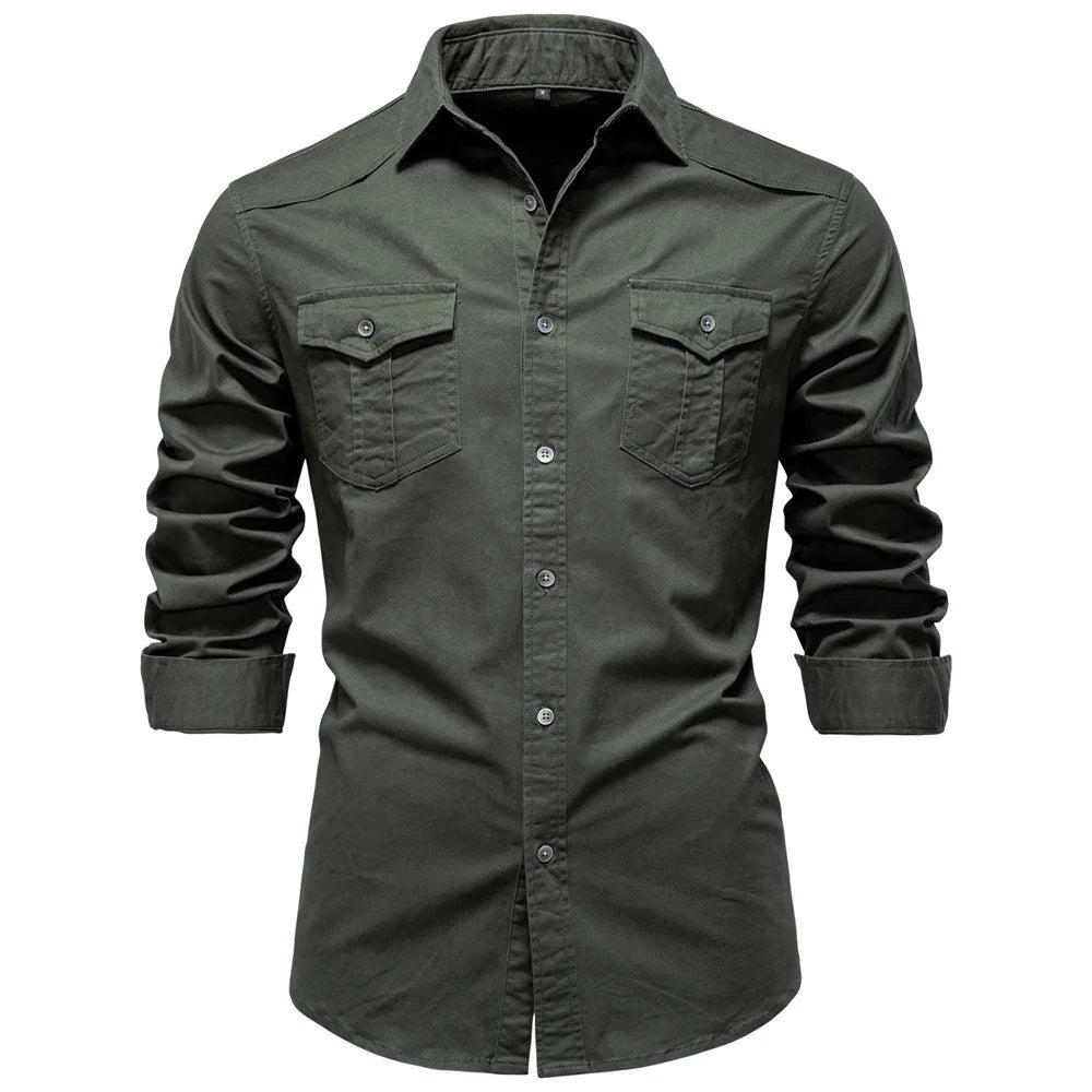 Sampath - Camisa de Manga Comprida em Algodão