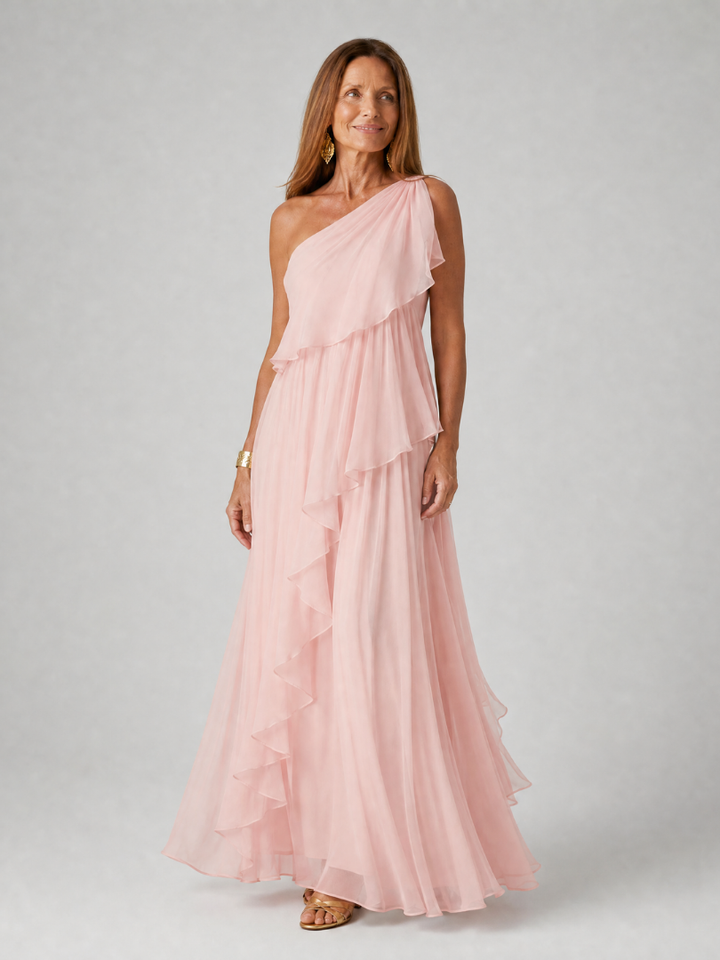 Seyma - Vestido Maxi Com Folhos