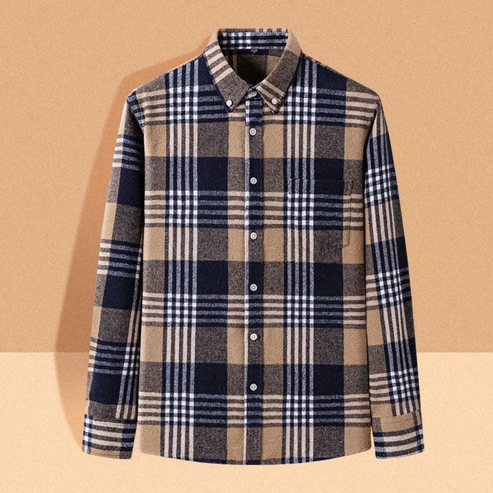 Joman - Camisa De Manga Comprida Xadrez Com Botões