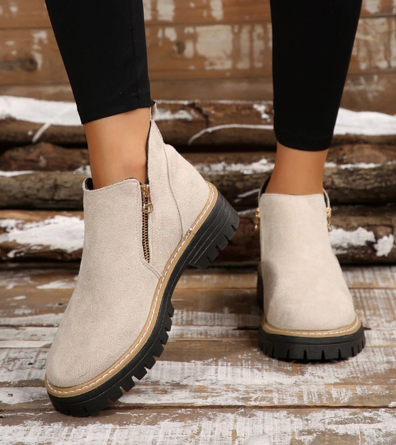 Miladie - Bota Ortopédica Com Fecho Lateral
