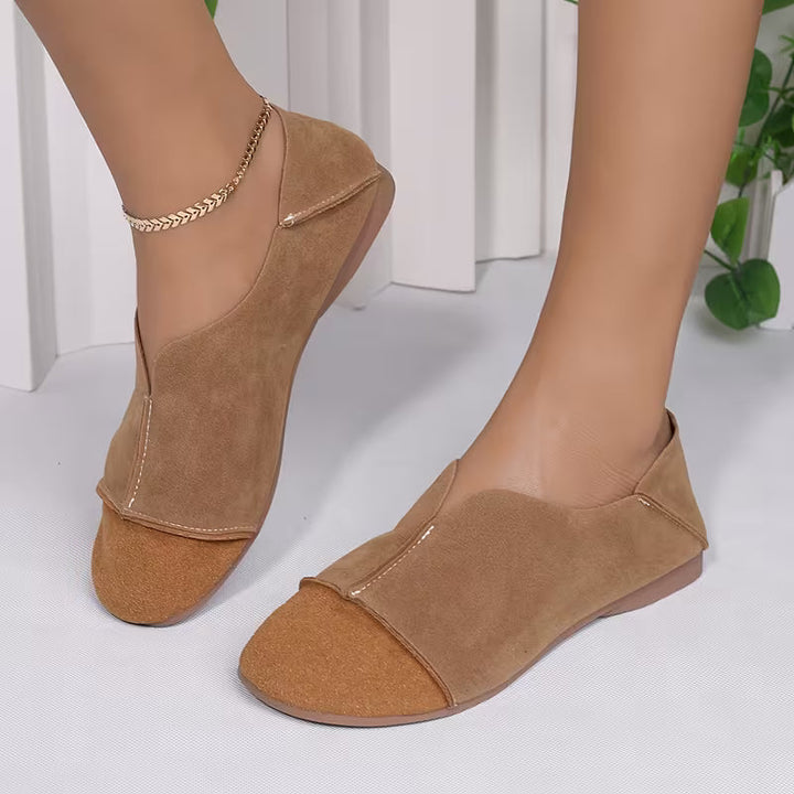 Bethan - Sapatos Rasos Flexíveis e Dobráveis Com Biqueira Quadrada