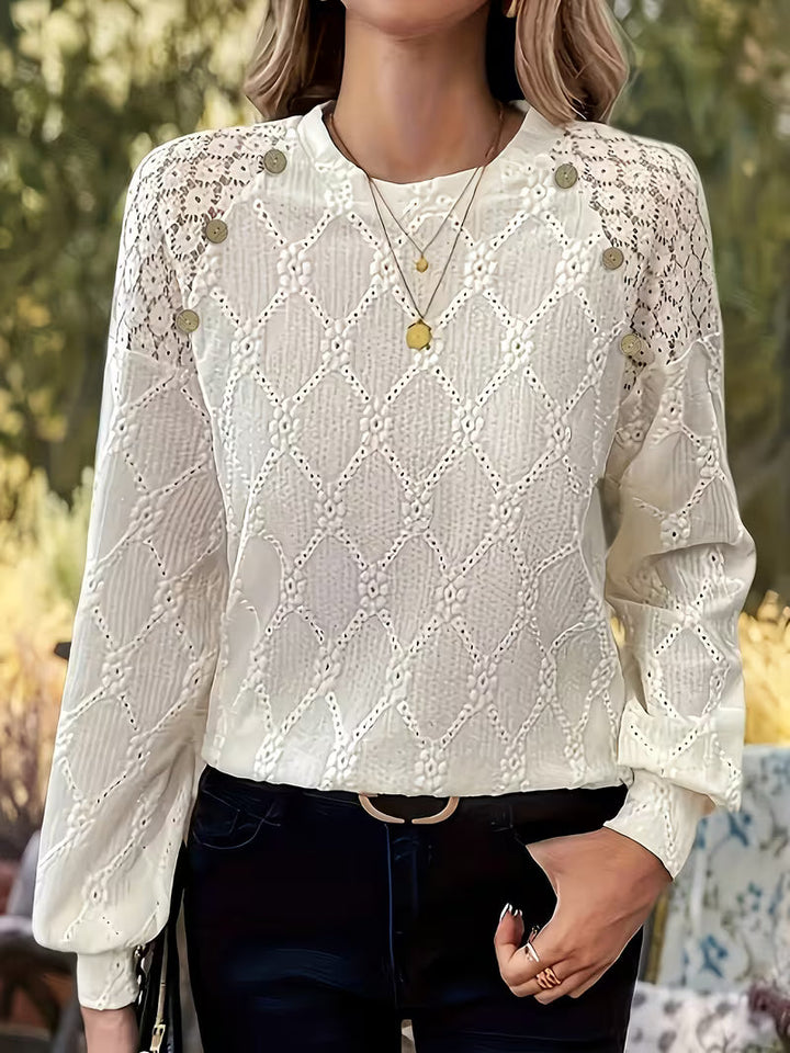 Carys - Blusa Estampada Com Mangas Compridas