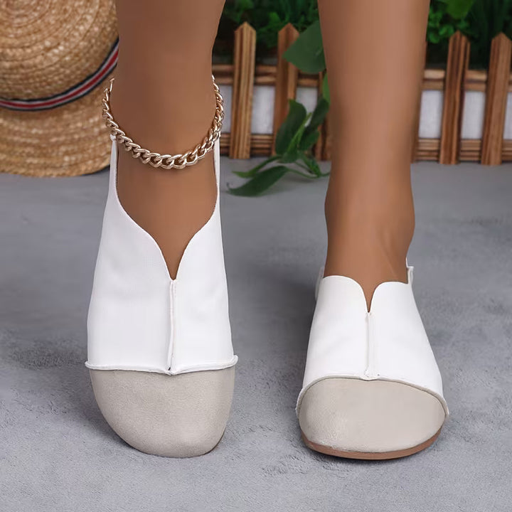 Bethan - Sapatos Rasos Flexíveis e Dobráveis Com Biqueira Quadrada