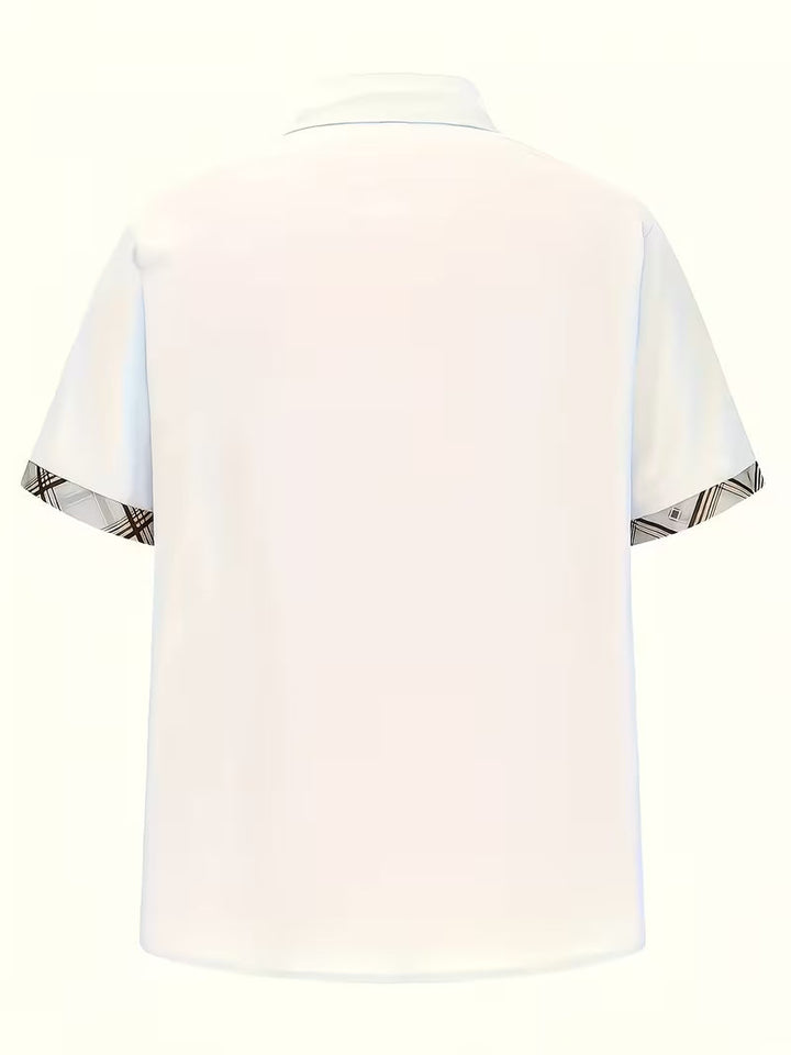 Kolby - Camisa Xadrez Em Patchwork Com Bolso