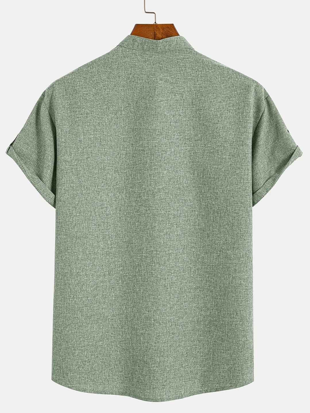 Samuelson - Camisa Elegante De Manga Curta Com Gola