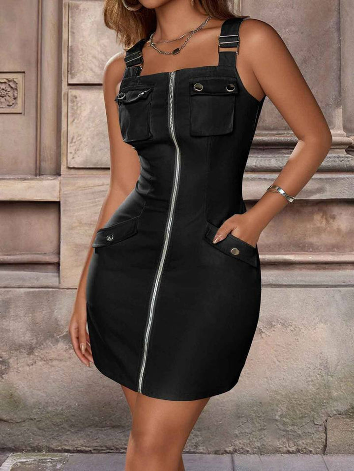 Dorcas - Vestido Casual Com Alça Ajustável E Bolso