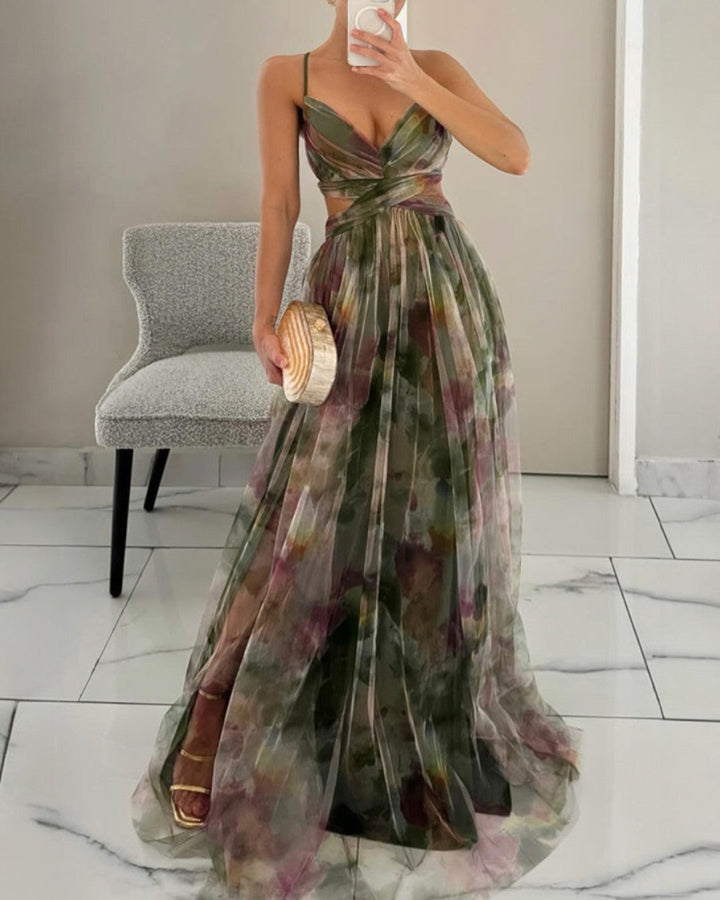 Tunika - Vestido Longo Com Estampado Floral