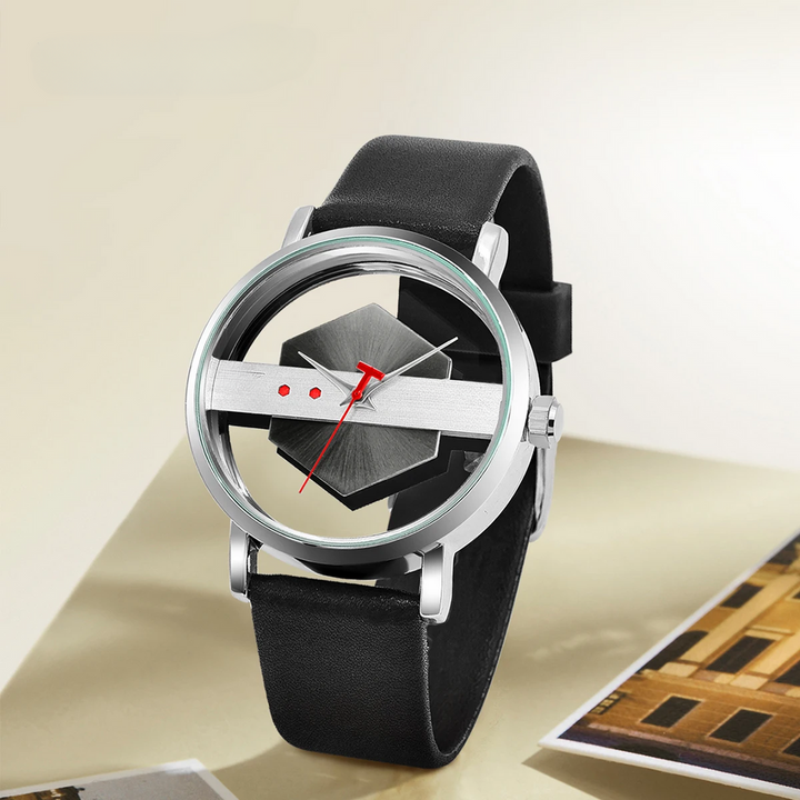 DialVorn - Relógio Com Mostrador Geométrico E Bracelete