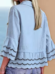 Solenn - Blusa Elegante Com Botões