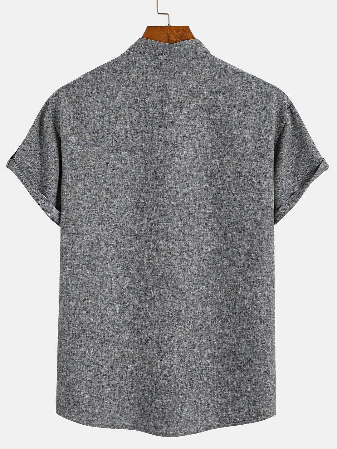 Samuelson - Camisa Elegante De Manga Curta Com Gola