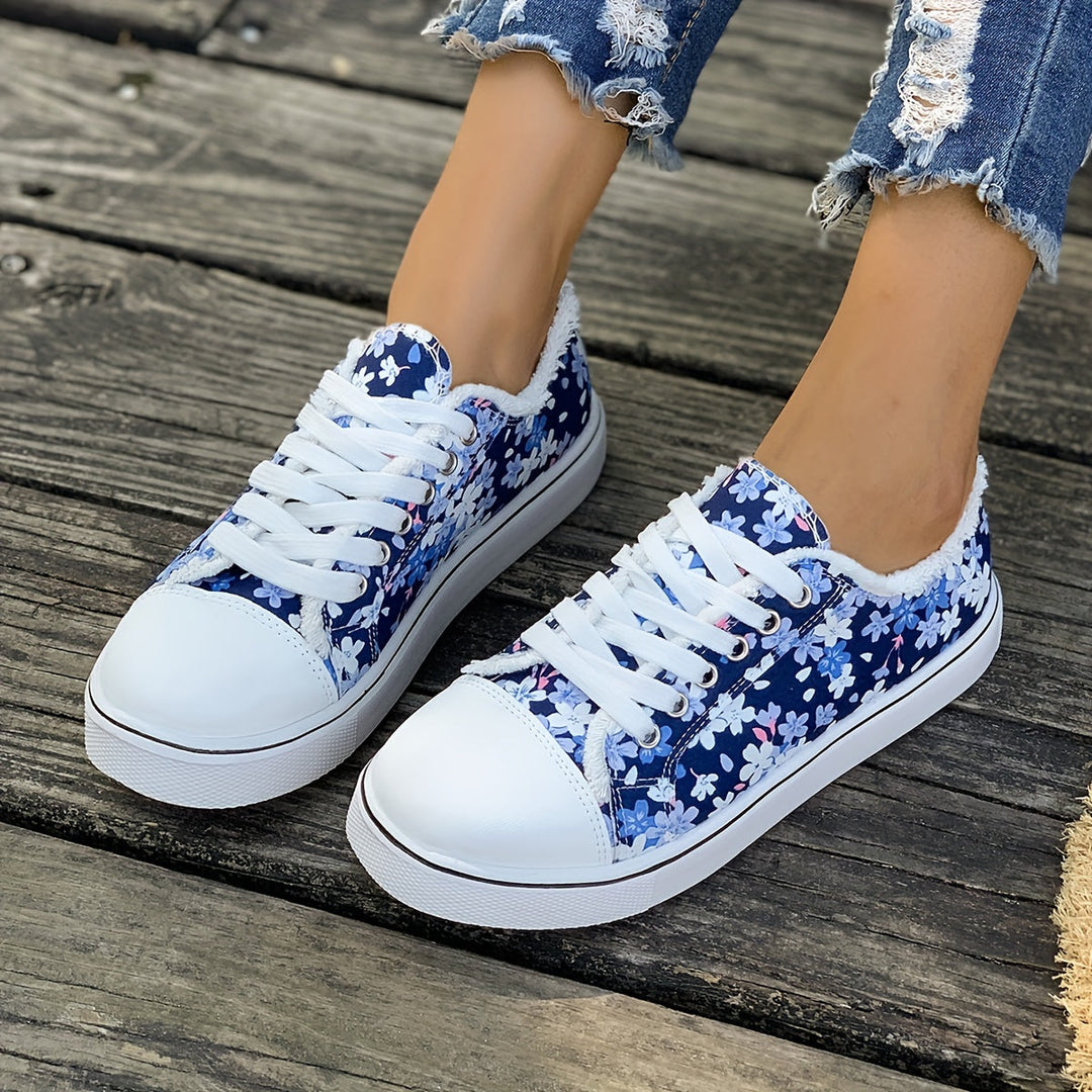 Bristy - Sapatos Com Atacadores e Estampado Floral