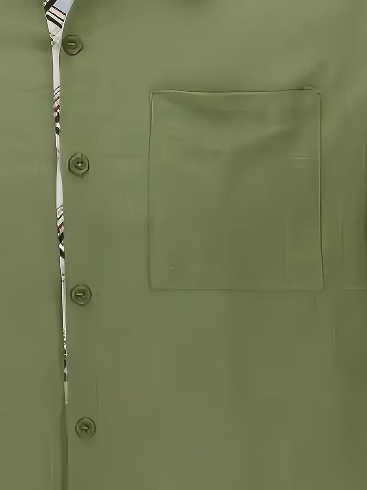 Kolby - Camisa Xadrez Em Patchwork Com Bolso
