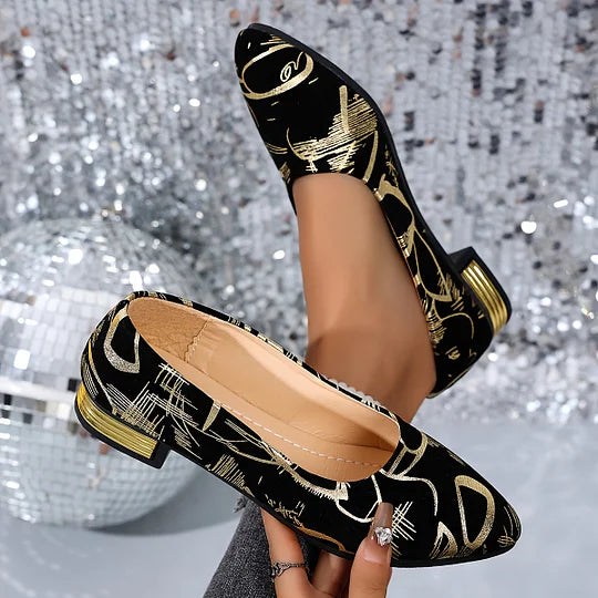 Fernandez - Sapatos de Salto Baixo Respiráveis