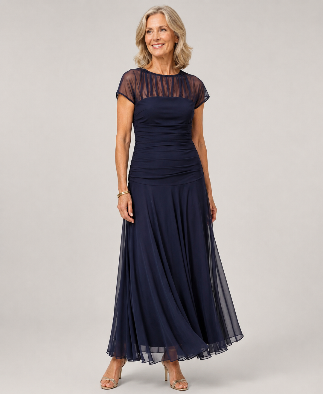 Lesliy - Vestido Elegante de Chiffon