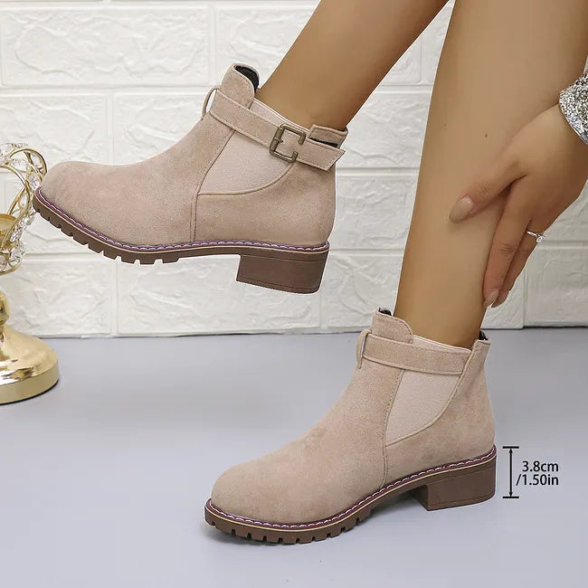 Fakina - Botas De Tornozelo Com Fivela Decorativa