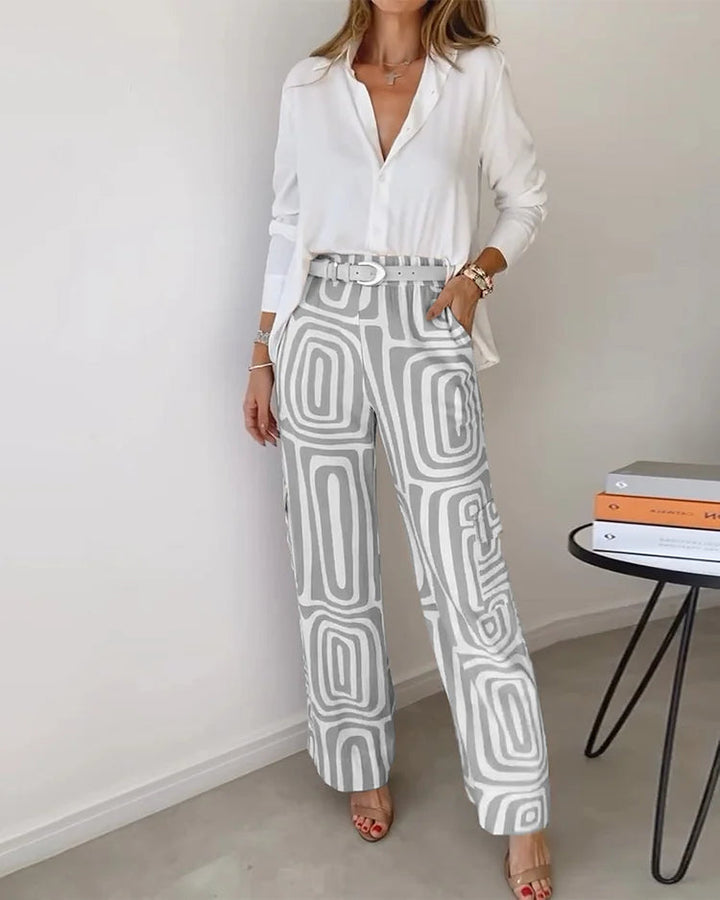 Goldya - Conjunto Elegante de Duas Peças
