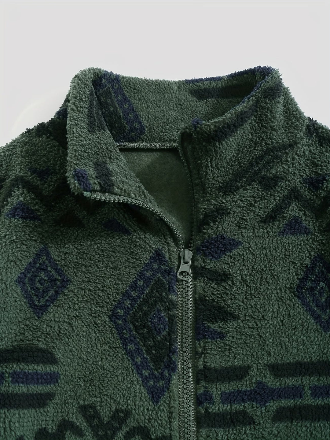 Esra - Long Sleeve Geometric Print Jacket