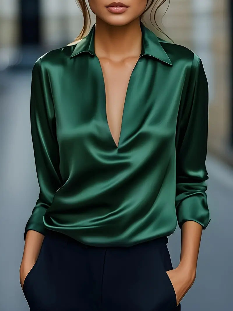 Nadene - Blusa Premium Com Decote Em V