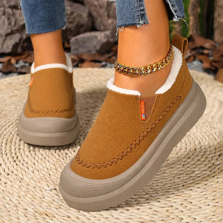 Adelya - Sapatos Elegantes Com Forro De Pele Sintética