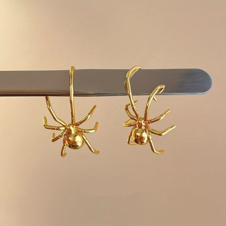 Amnuai - Brincos De Argola Com Pingente De Aranha