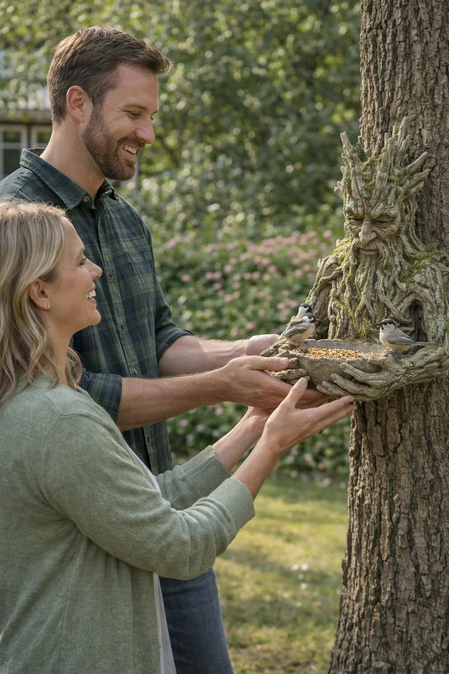 NatureHold - Uma Escultura Para Alimentar Pássaros Integrada Numa árvore