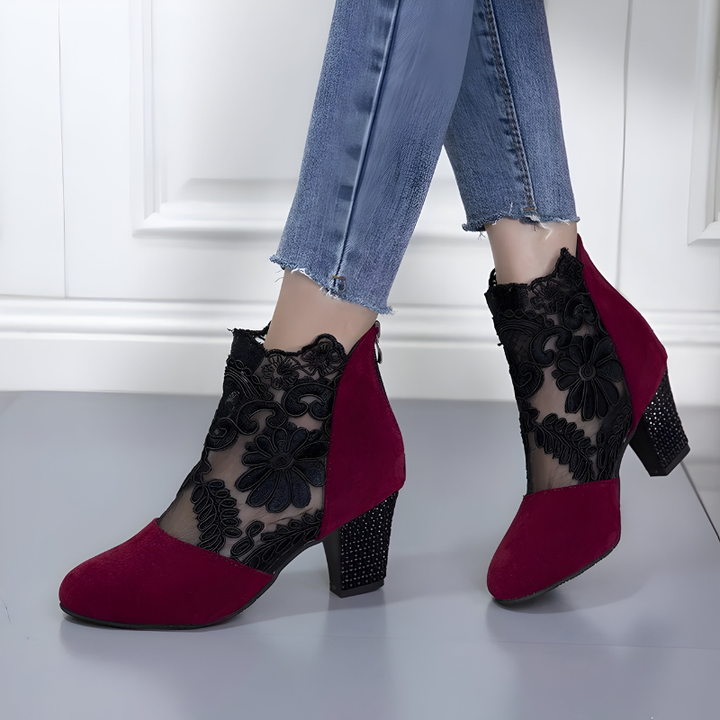 Elizaveta - Sapatos Ortopédicos Com Padrão Floral