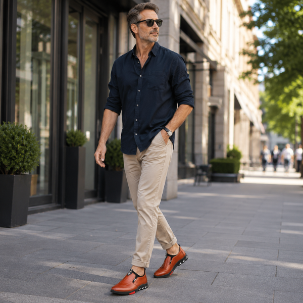 Einstan - Sapatos Elegantes com Sola Antiderrapante