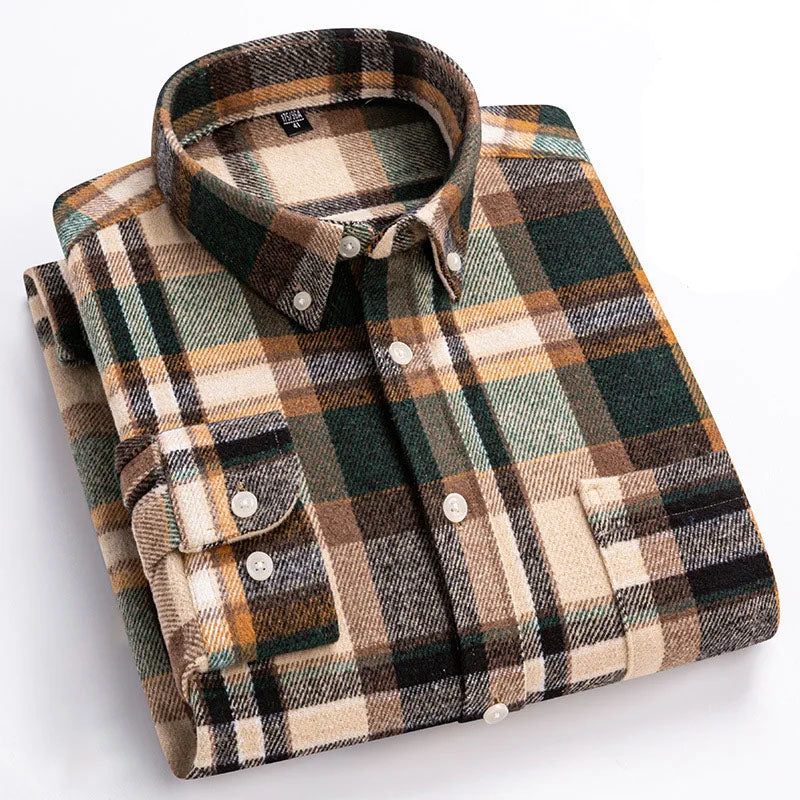 Joman - Camisa De Manga Comprida Xadrez Com Botões