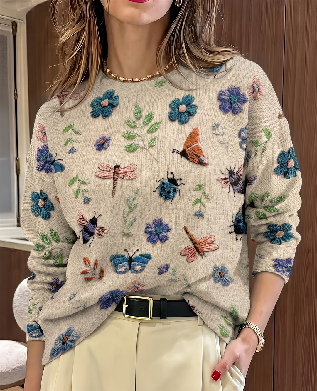 Lesa - Camisola Com Estampado Floral E De Insetos