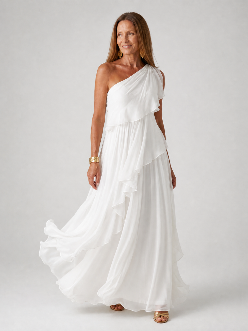 Seyma - Vestido Maxi Com Folhos