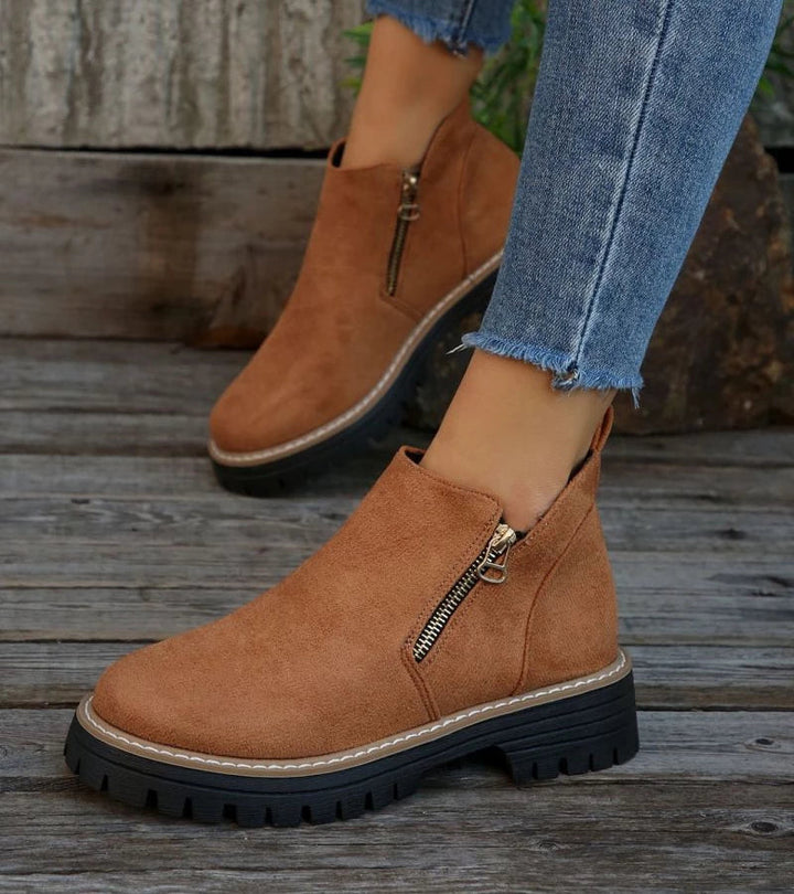 Miladie - Bota Ortopédica Com Fecho Lateral