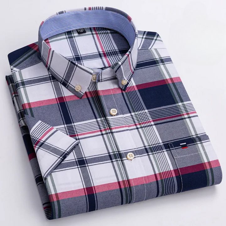 Petersen - Camisa Clássica de Algodão Com Padrão