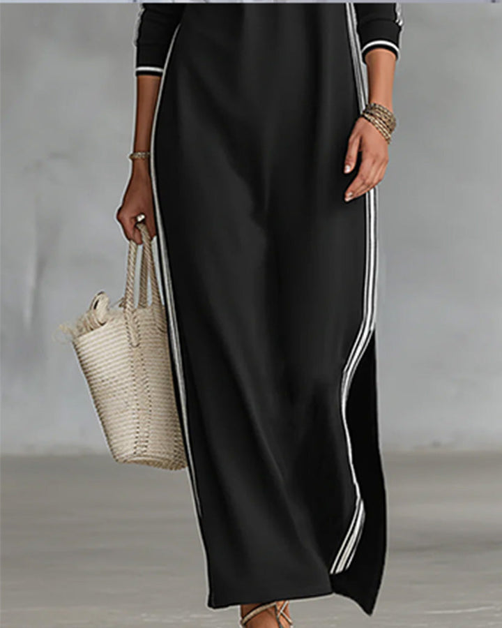 Sirilak - Vestido Com Decote Em V E Botões Contrastantes