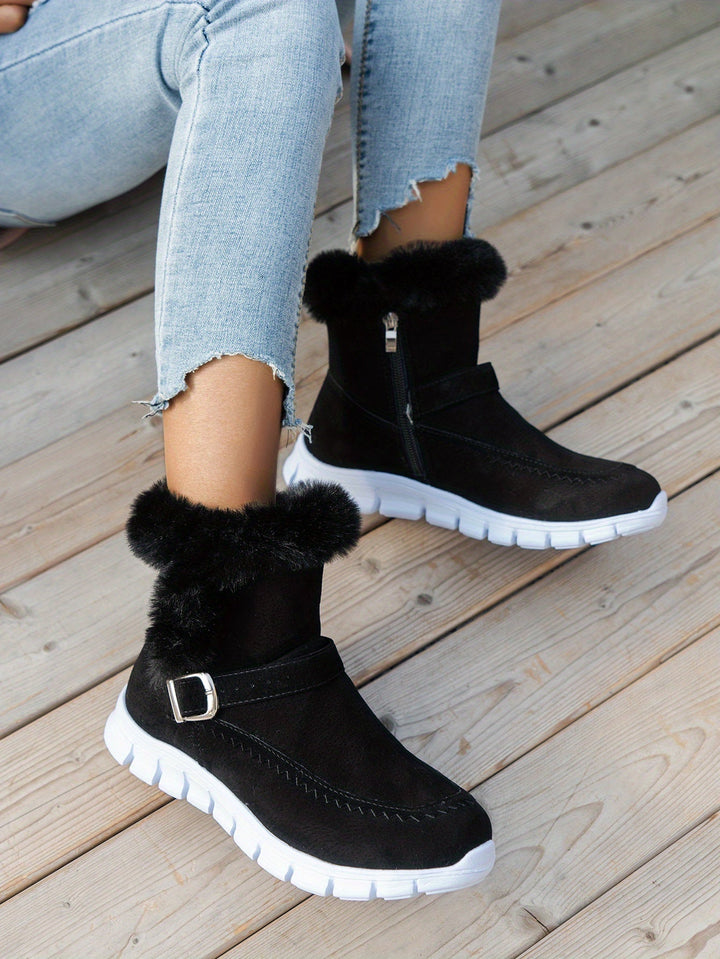 Adriany - Botas De Neve De Inverno Com Sola Grossa