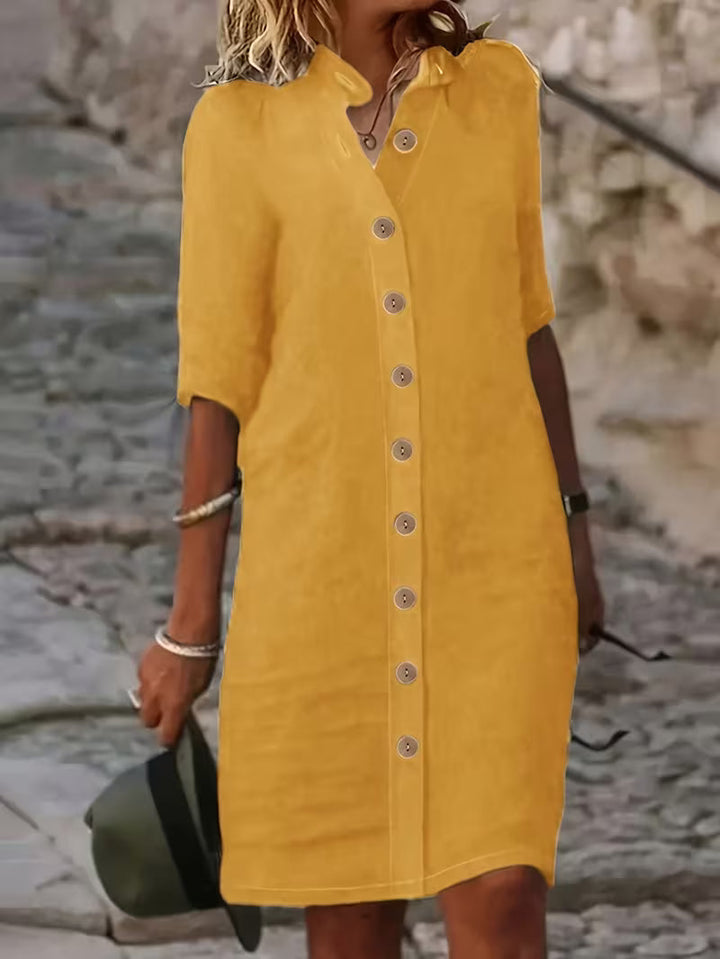 Keiniza - Vestido-Camisa De Manga Curta