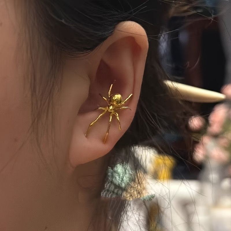 Amnuai - Brincos De Argola Com Pingente De Aranha
